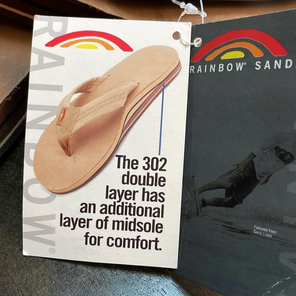 Rainbow double layer flip flops-color is dark brown - Picture 7 of 7